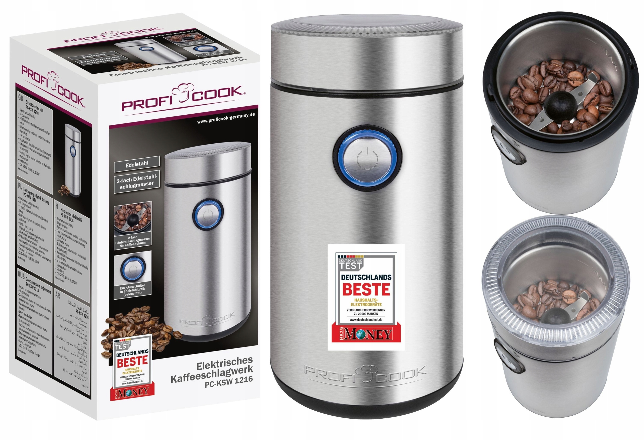 Elektryczny Młynek Do Mielenia Kawy Proficook Pc-k