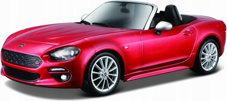 Fiat 124 Spider red model 1:24 Bburago 21083