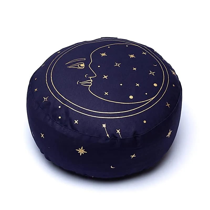 Poduszka medytacyjna z organicznej bawełny Księżyc 33x17 cm