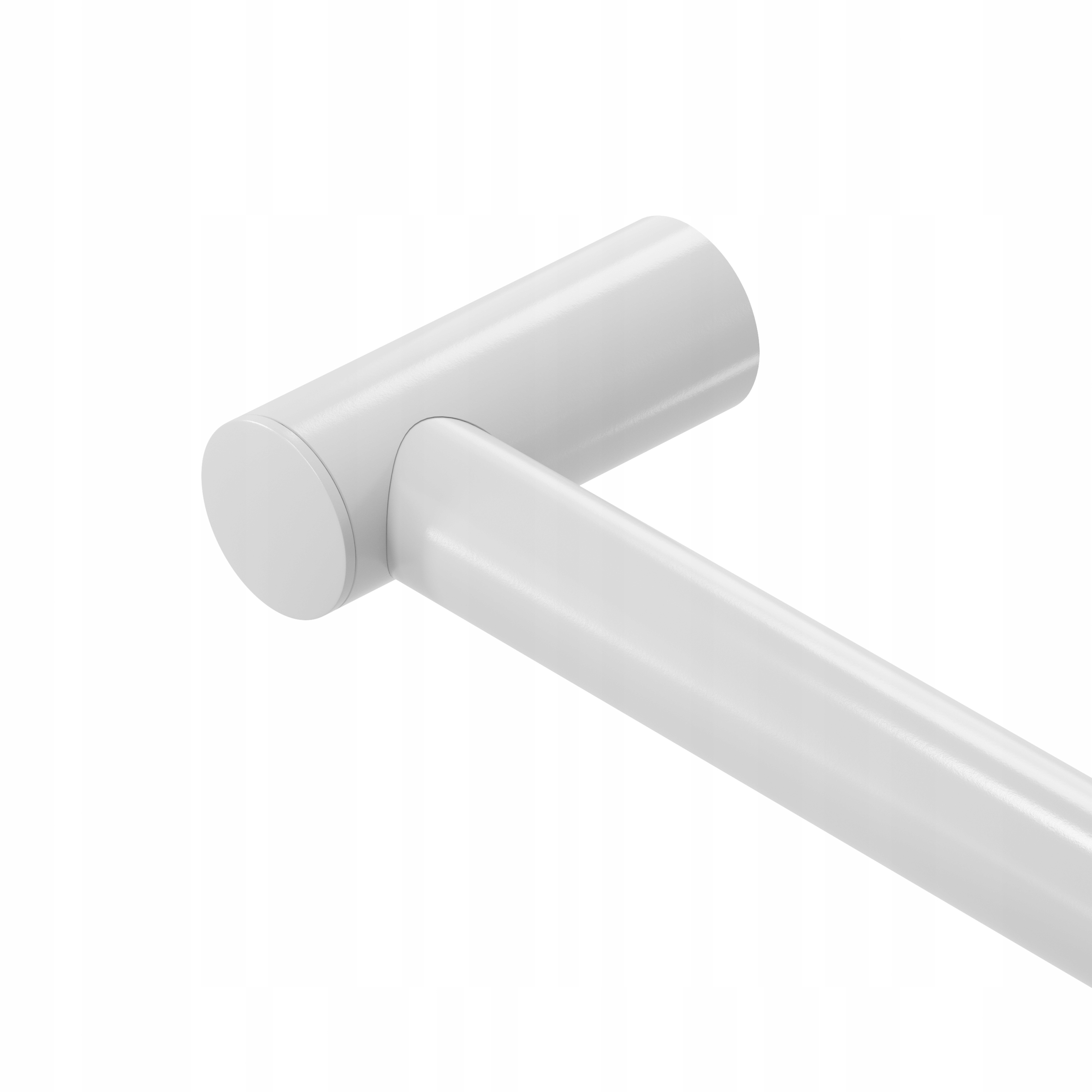 Schodišťové zábradlí nástěnný držák zábradlí kovový, průměr 25 mm, bílý, 200 cm Nero