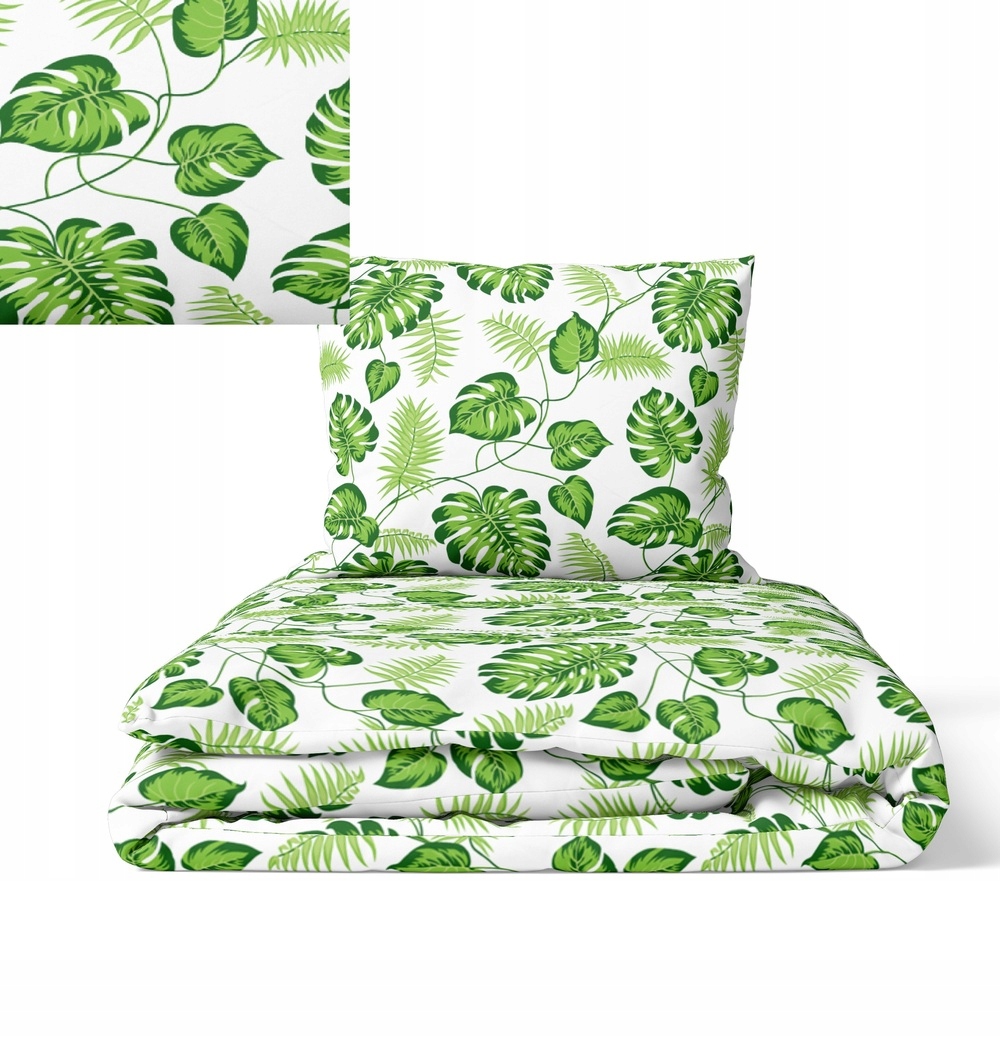 Hotelové Povlečení 160x200 1 povlak Bavlna 100%, vzor: Listy palmy zie