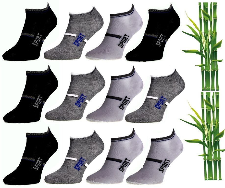 12x SKARPETY SKARPETKI STOPKI BAMBUSOWE 43-46