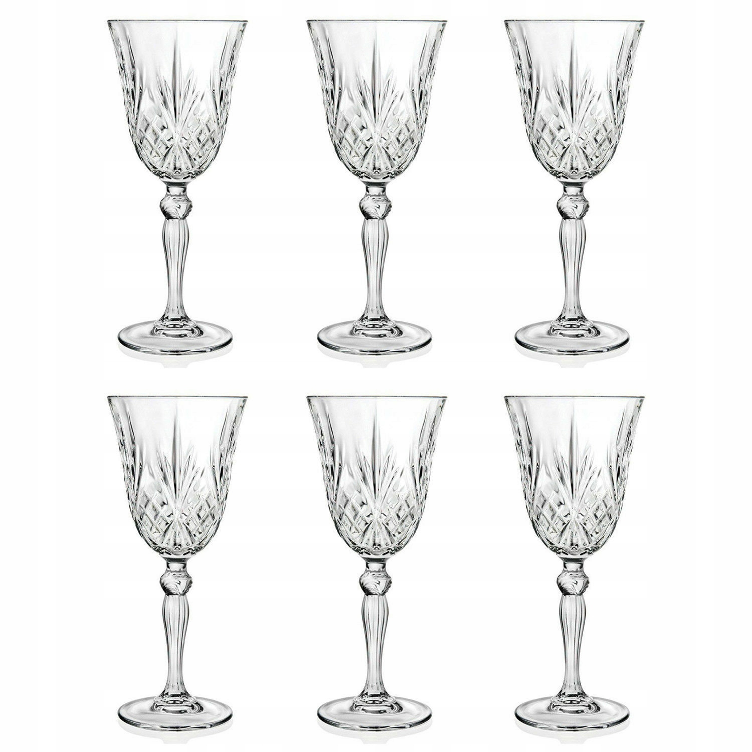 Křišťálové Skleničky na bílé víno Rcr Melodia sada 6 Ks 210ml