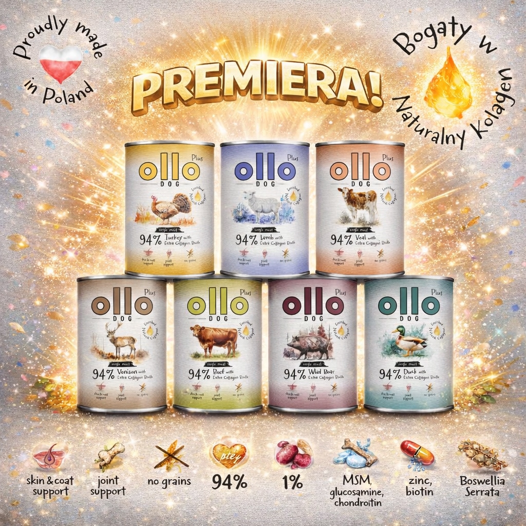 Ollo mokra karma dla psa mix smaków 14x400G