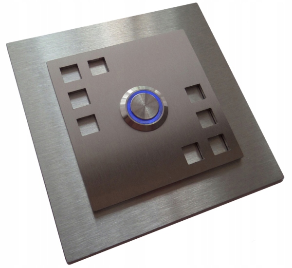 Przycisk dzwonka do domofonu INOX LED 12/24/230V