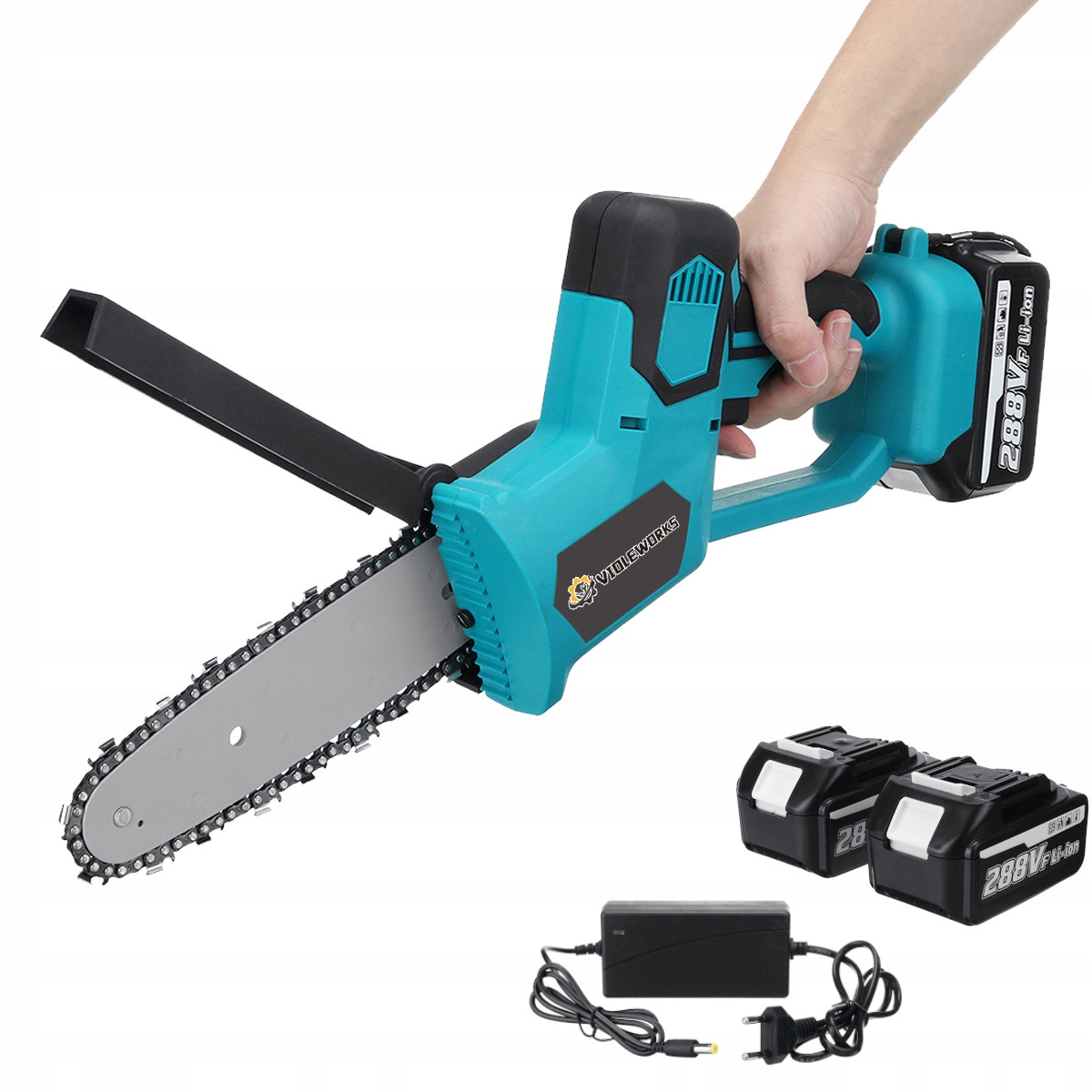 PIŁA PILARKA ŁAŃCUCHOWA AKUMULATOROWA+2AKU 8CAL Zasilanie akumulatorowe