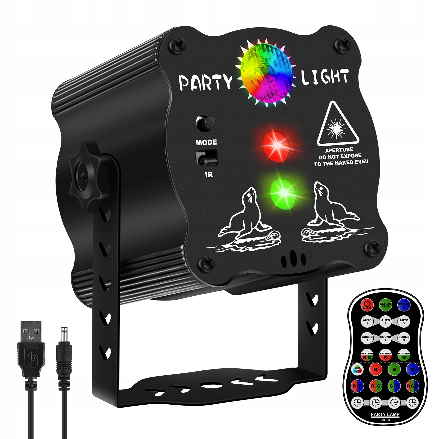 Światła Sceniczne LED Projektor Laserowy RGB Disco Informacje o bezpieczeństwie CE