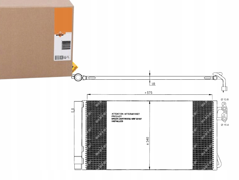 NRF35773 Kondenzátor Klimatizace Bmw E81/87/90/92 0 Asistent řidiče #33