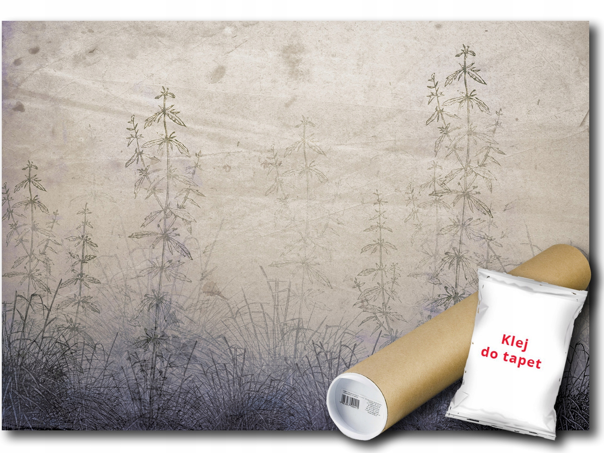 Vinylová Fototapeta Grafika Ryti Louka Tráva Rostliny Příroda 152x104