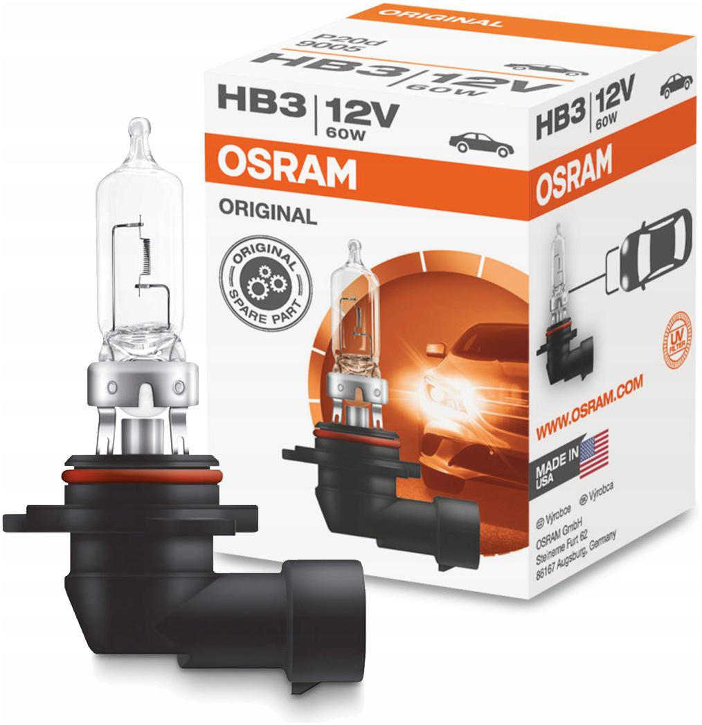 Osram Sylvania Usa HB3 9005 Żarówka Original 12V 60W P20d Z Homologacją