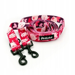 Dlouhá Vodítko pro psa Přepínatelná Nastavitelná Zamilované prasátko Psiakrew 300 cm