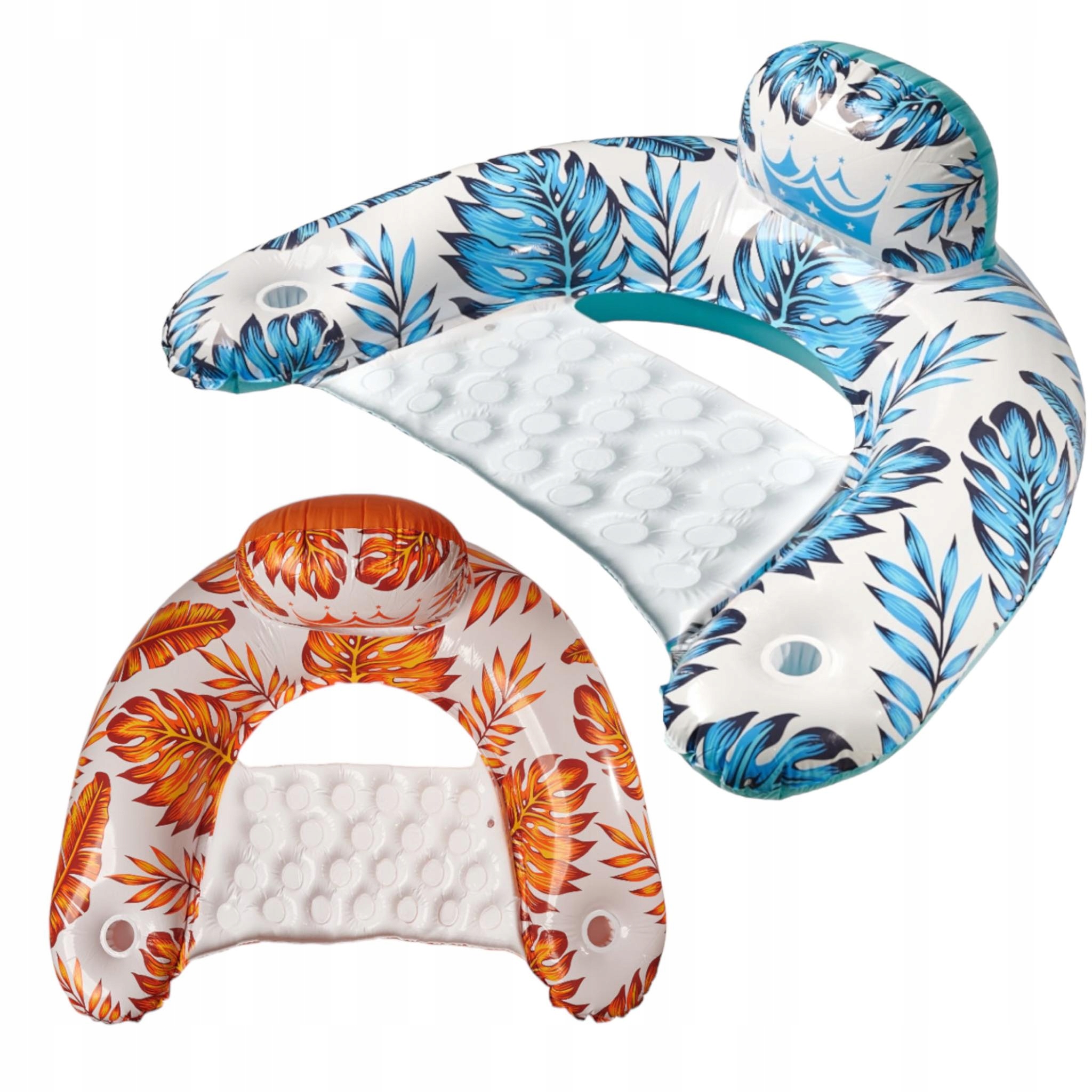 KRZESŁO FOTEL DMUCHANY DO PŁYWANIA NIEBIESKI/POMARAŃCZOWY na plaże na basen EAN (GTIN) 5905439712461