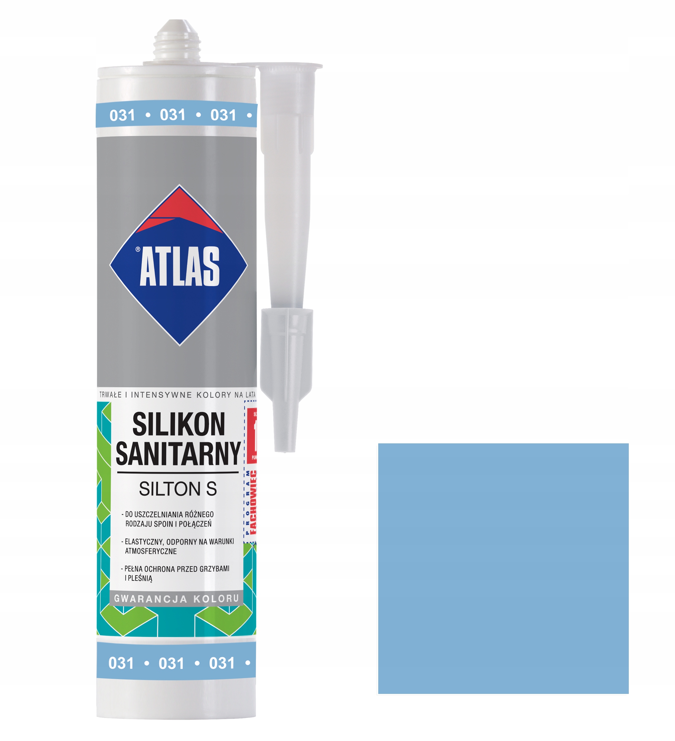 

Atlas Silikon Silton S 031 Błękitny 280 ml