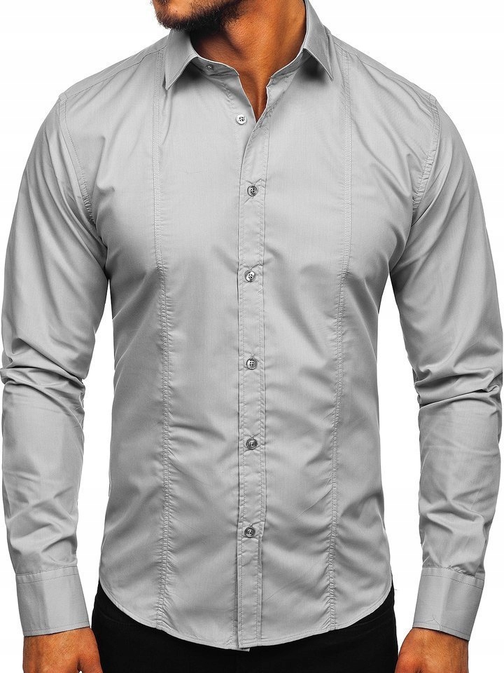

Koszula Męska Elegancka Szara 6944 Rozmiar_xl
