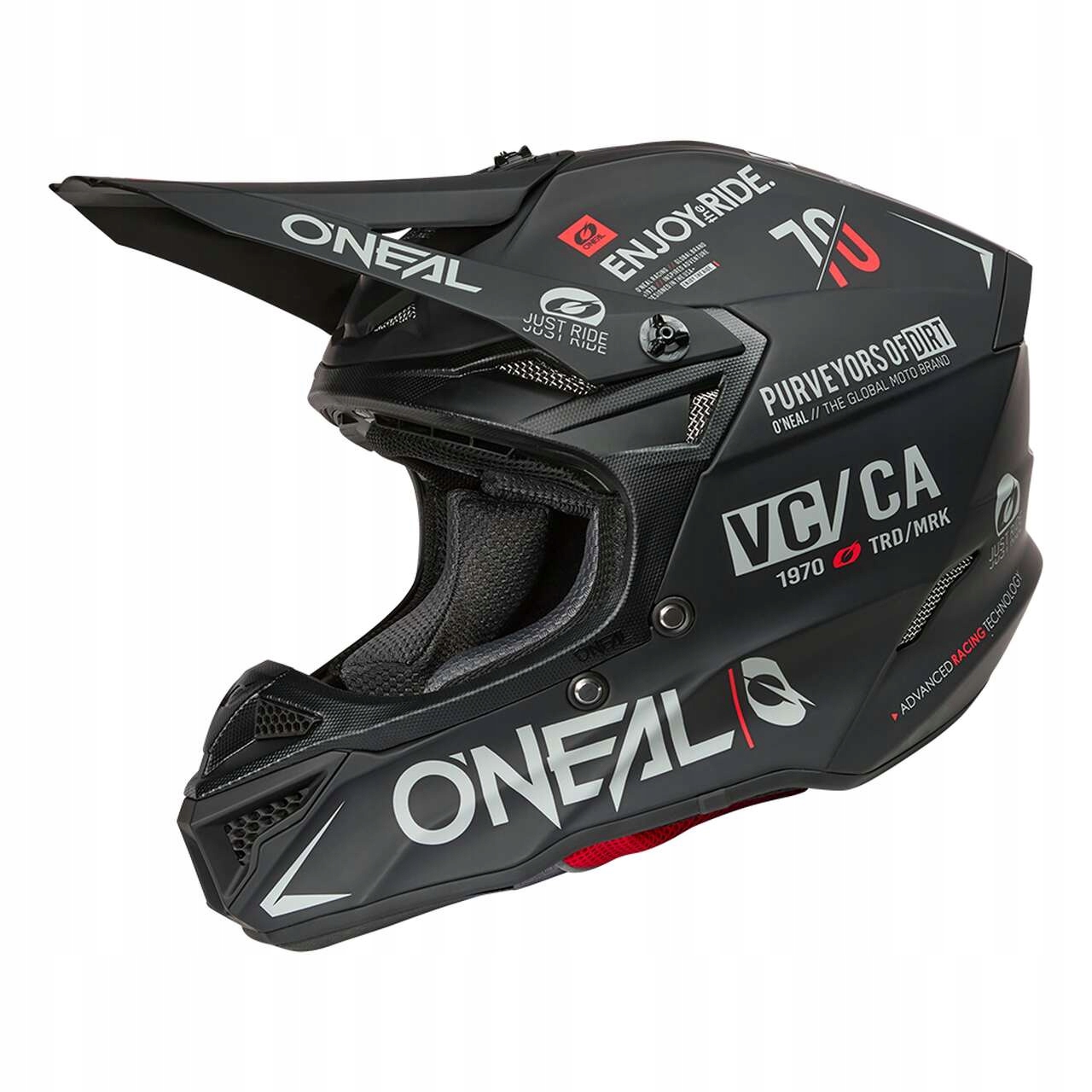 Prilba O'Neal 5SRS Brand, čierno-sivá matná XL