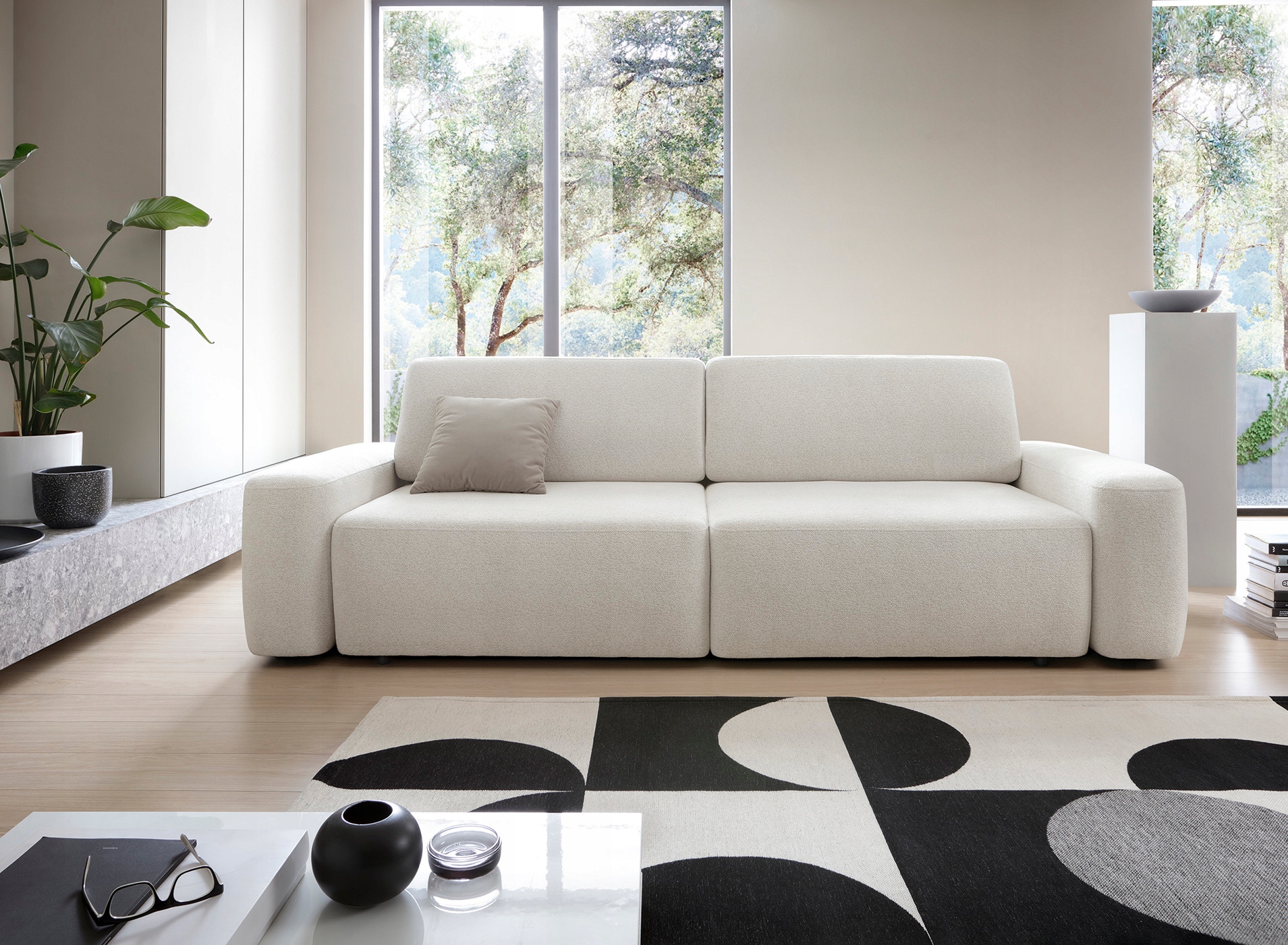 Moderní stylová pohovka Bouli s funkcí spaní