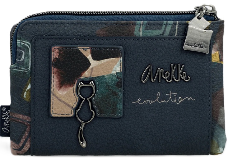 A215 Anekke Evolution Real Średni miękki portfel portmonetka zatrzask