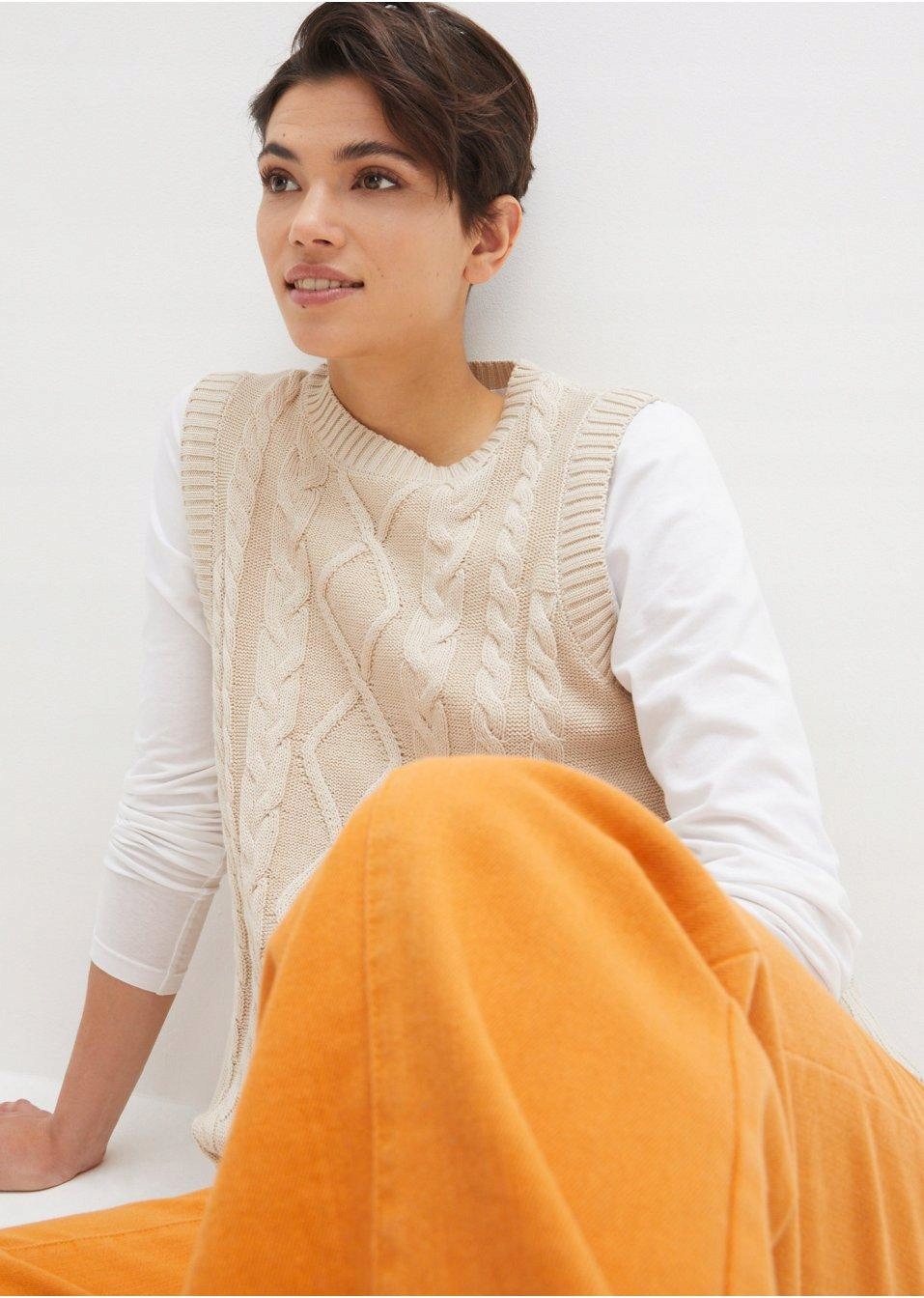 BONPRIX KAMIZELKA OZDOBNY SPLOT__48 Płeć kobieta