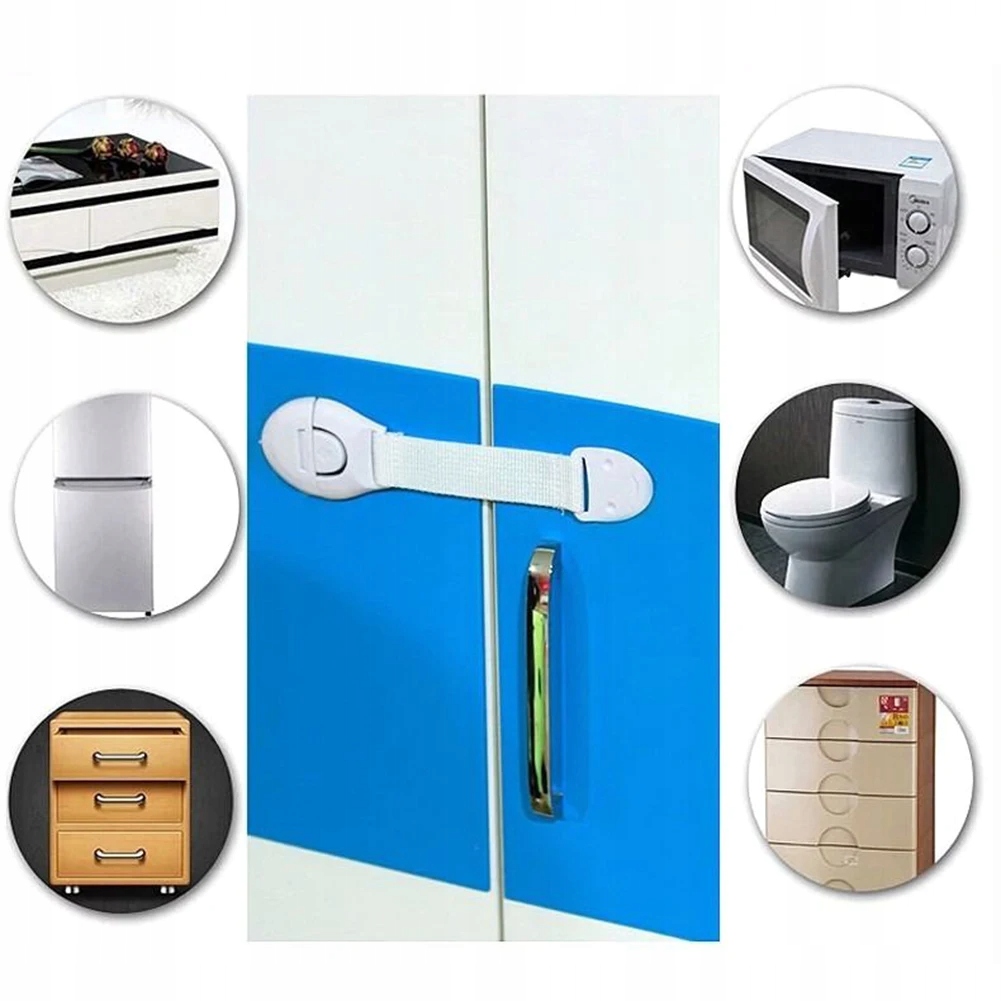 12x ZABEZPIECZENIA SZAFEK BLOKADA SZUFLAD MEBLI DRZWI PRZED DZIEĆMI Marka inna marka