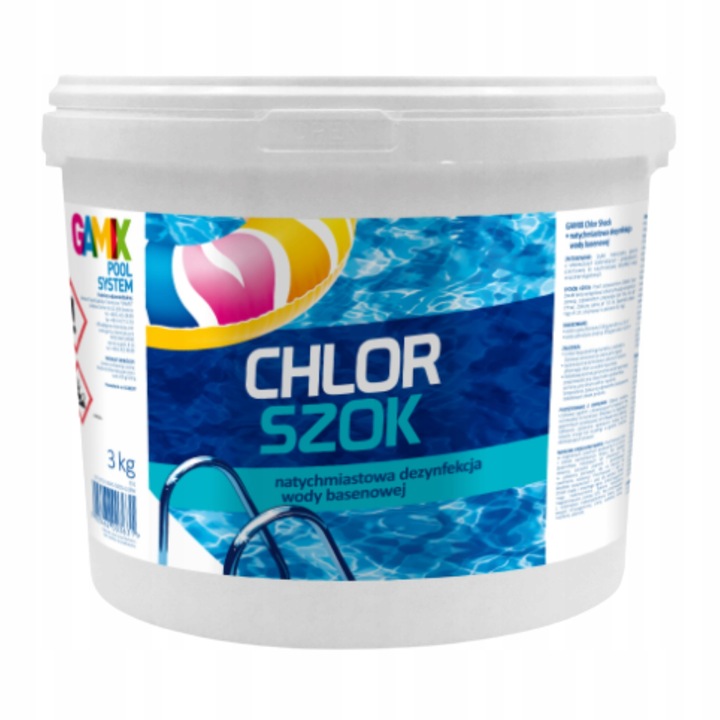 Gamix Chlor Szok Granulat Preparat do Basenu Szybkiej Dezynfekcji Wody 5 kg