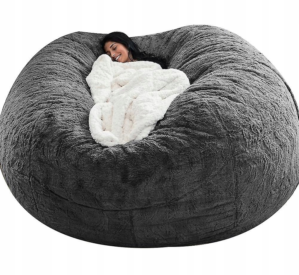 Bean Bag Chair Cover, Soft Fluffy Fur Portable