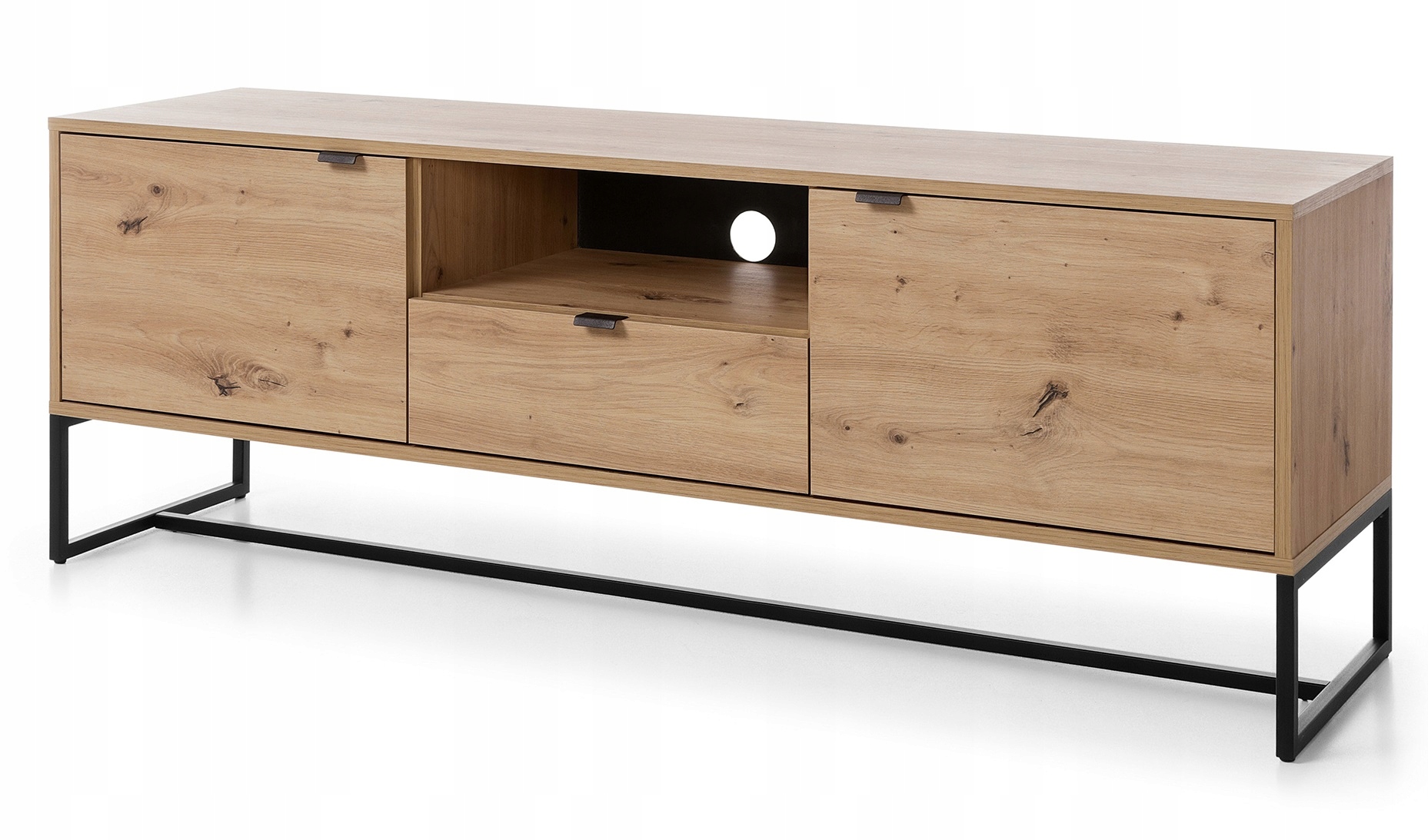 szafka RTV LOFT metalowe nogi Artisan ASTON Marka Umeblujdom