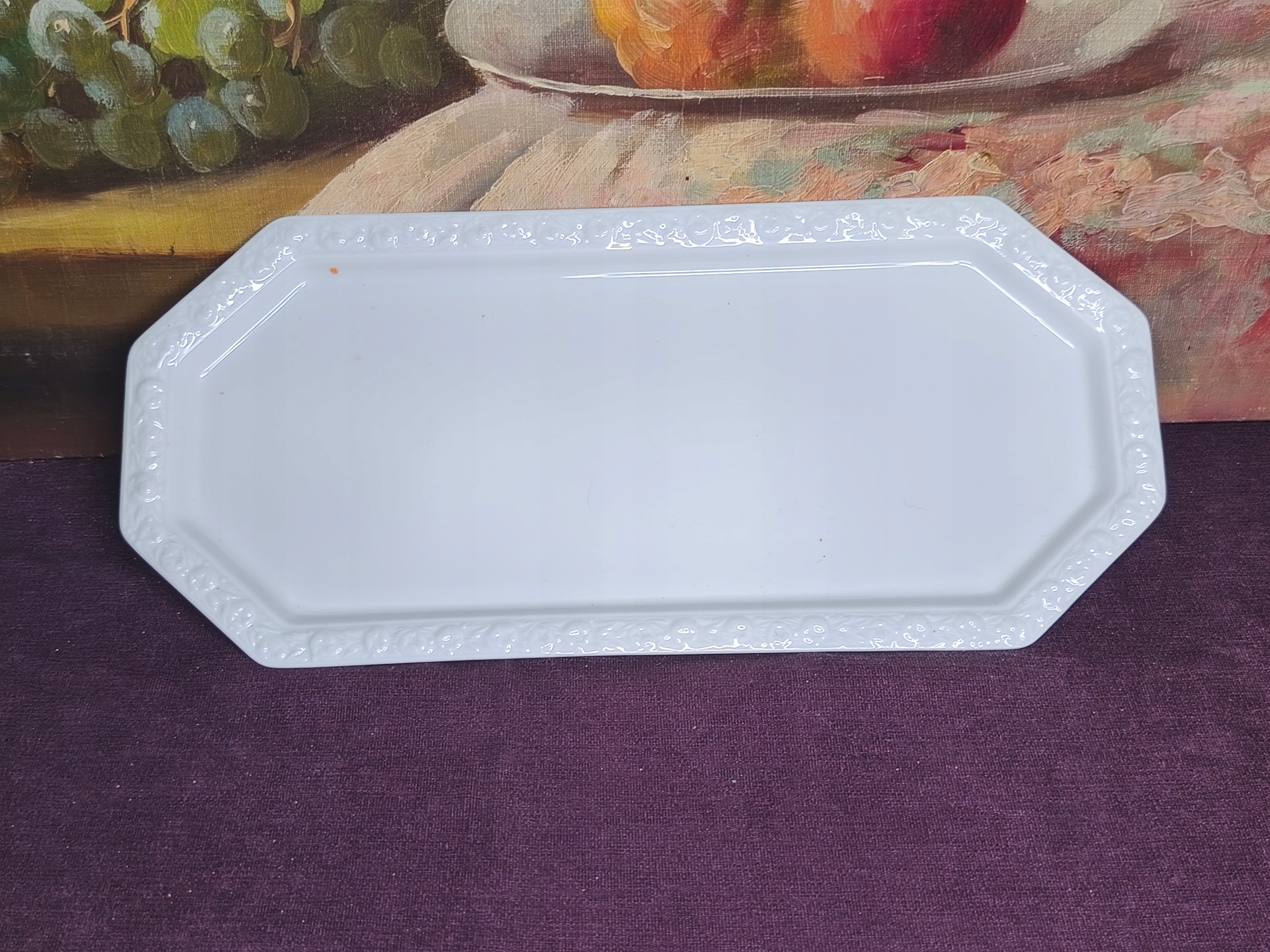 Rosenthal Biała Maria ,podłużna patera