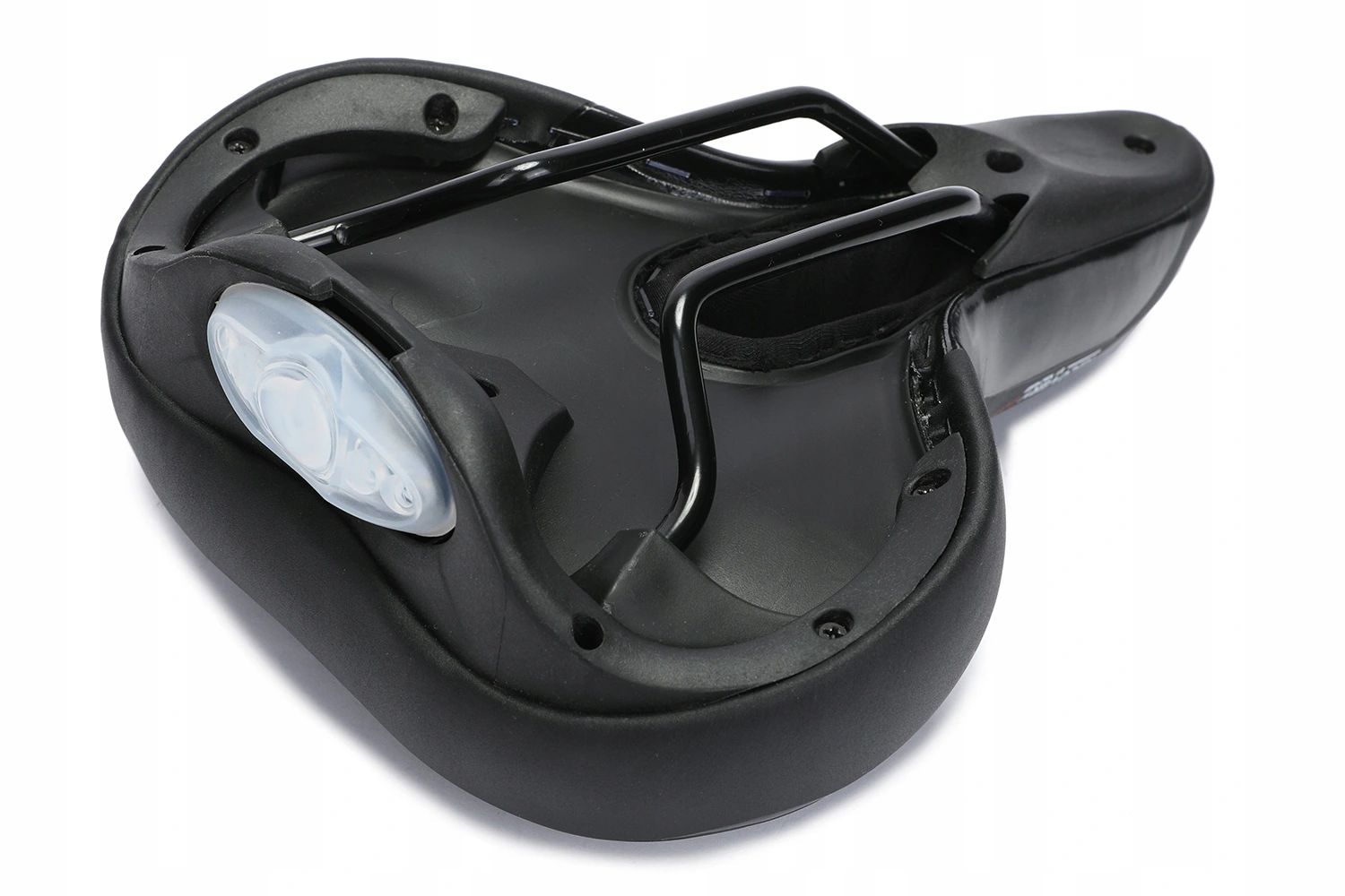 SIODEŁKO ROWEROWE ŻELOWE KOMFORTOWE + LAMPKA LED Model RW5I