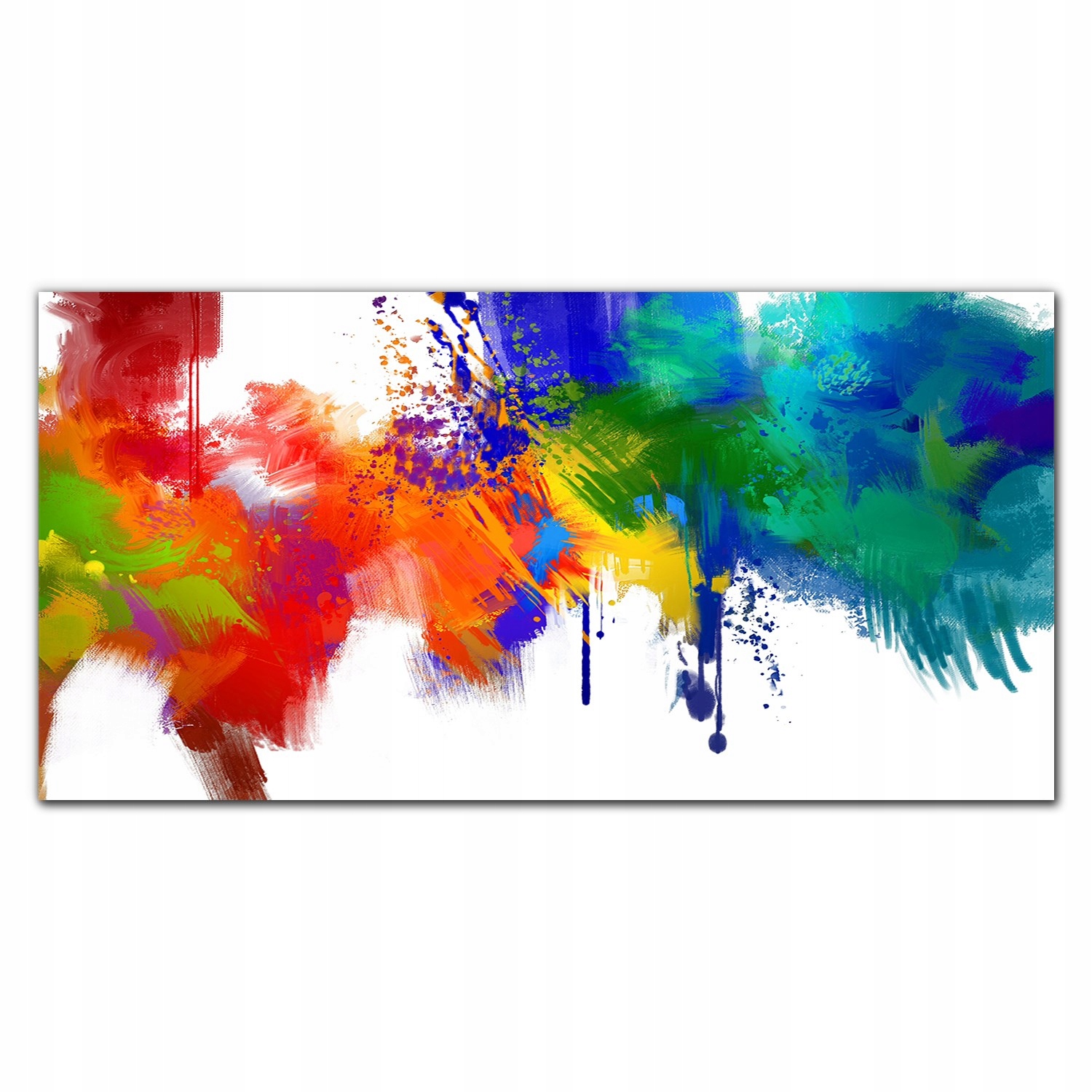 Obraz na plátne na ráme Farba Škvrny 140 x 70 cm