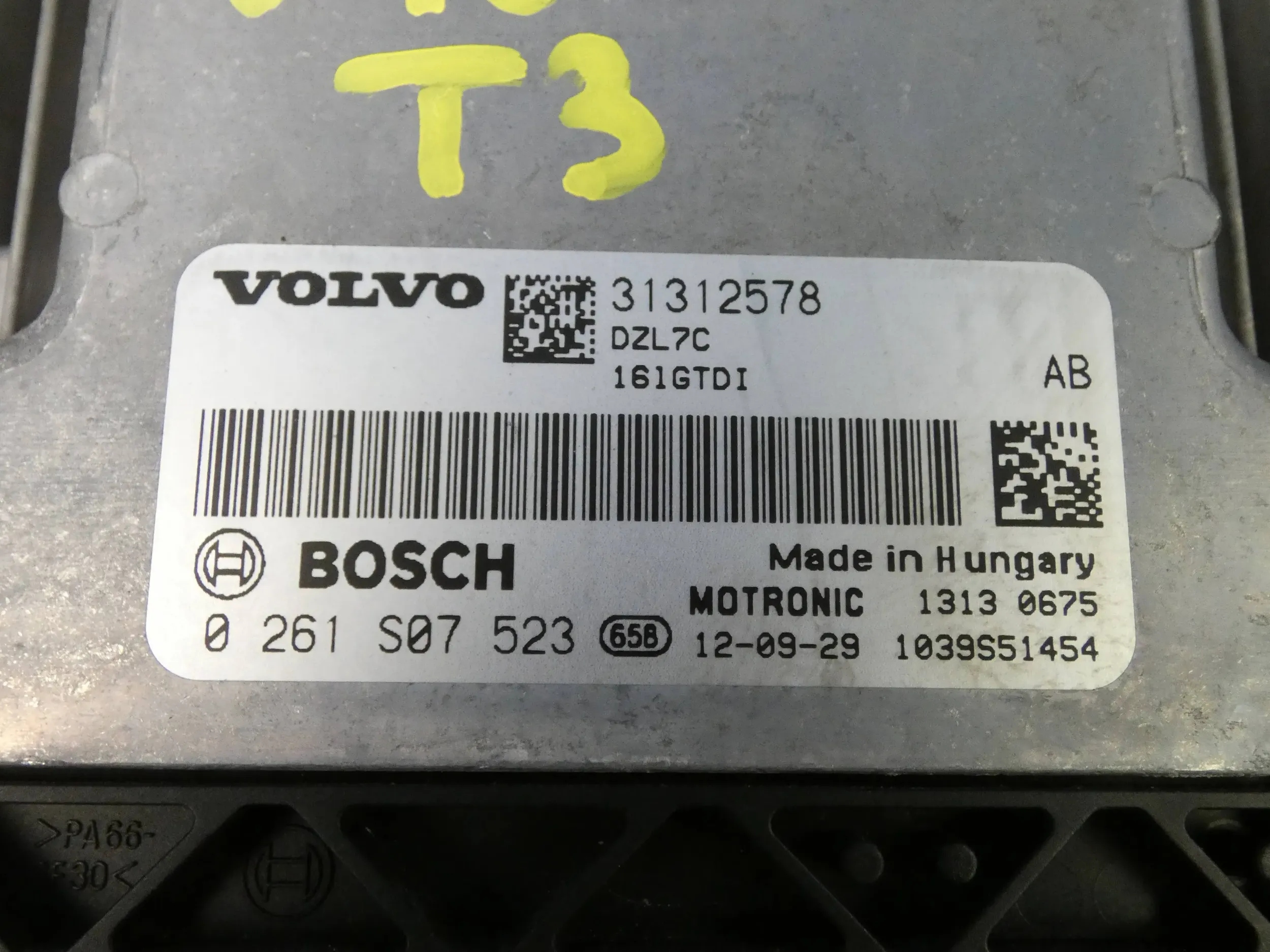 Volvo V40 II V60 S60 II 1.6 T3 computer of the engine control unit module