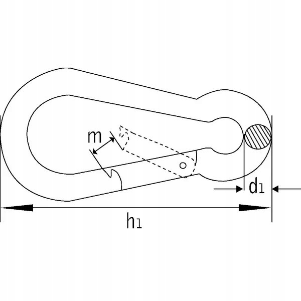 Karabińczyk 9 x 90 mm Długość 90 mm