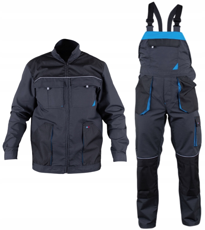 

Komplet roboczy bluza spodnie ogrodniczki Bhp L