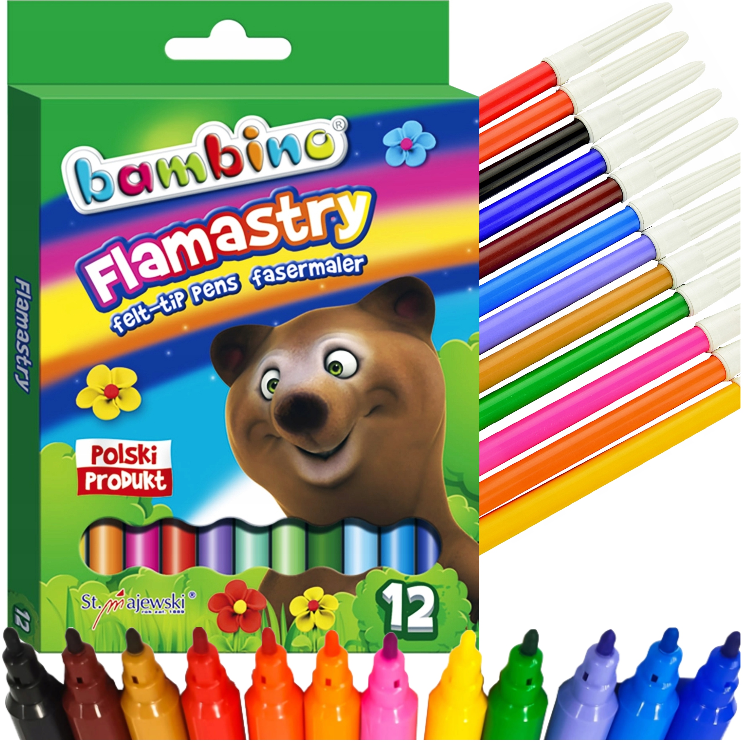

Flamastry mazaki szkolne Bambino