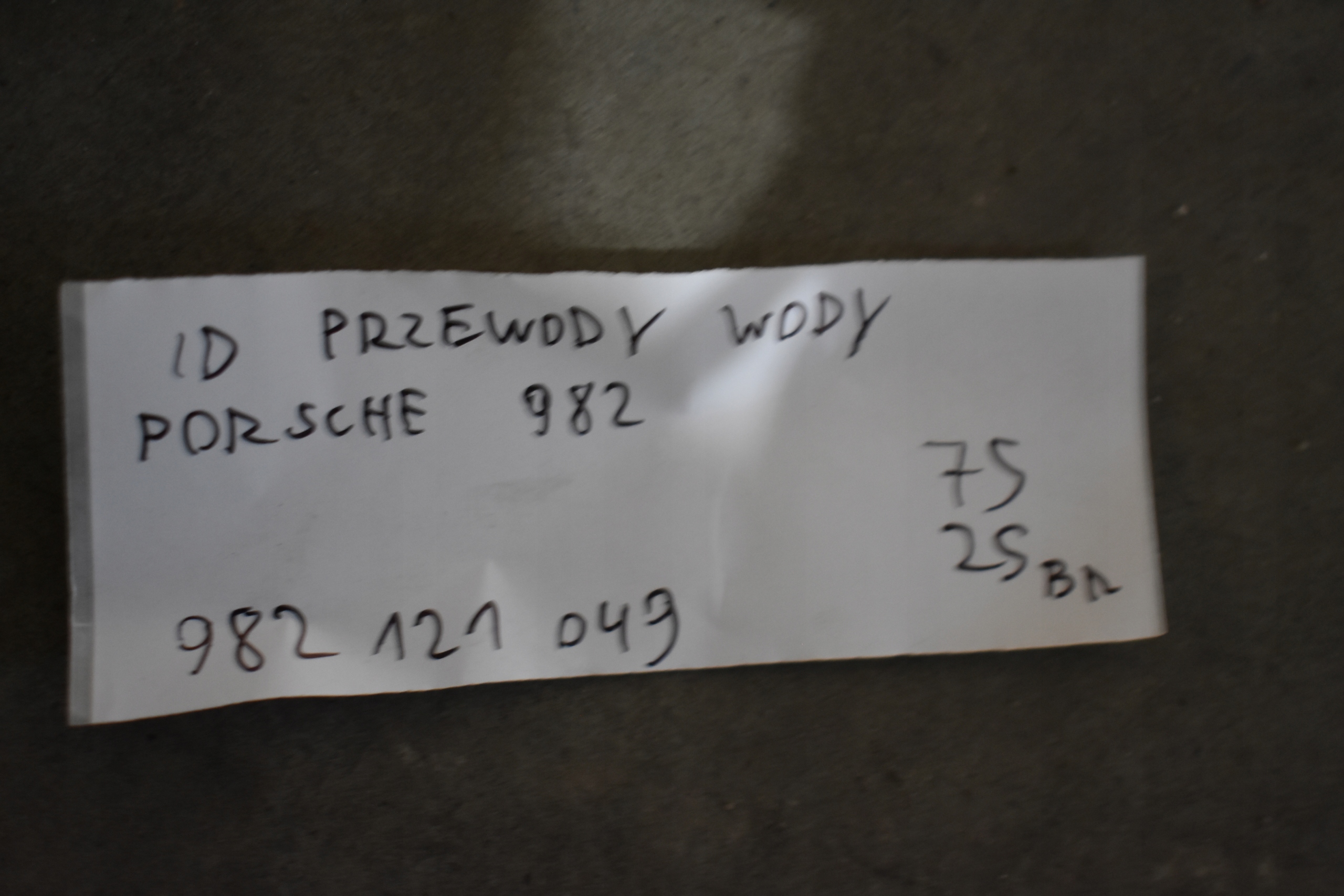 IDEALNE Tubi d’acqua PORSCHE 982 1