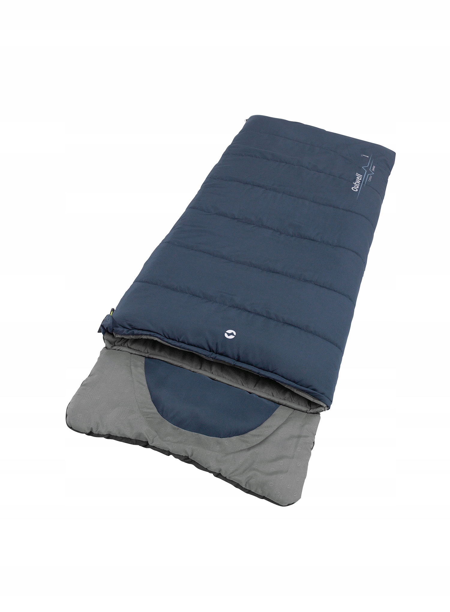 Spací pytel pro dítě Outwell Contour Junior (140 cm) deep blue/grey
