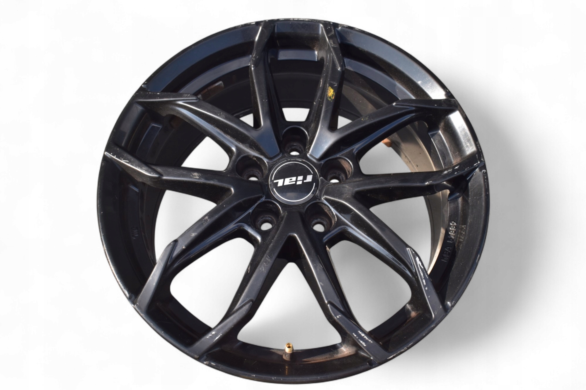 disc aluminium RIAL LUCCA BLACK GLOSS 7.5" x 17" ET45 5x112 KBA 51889