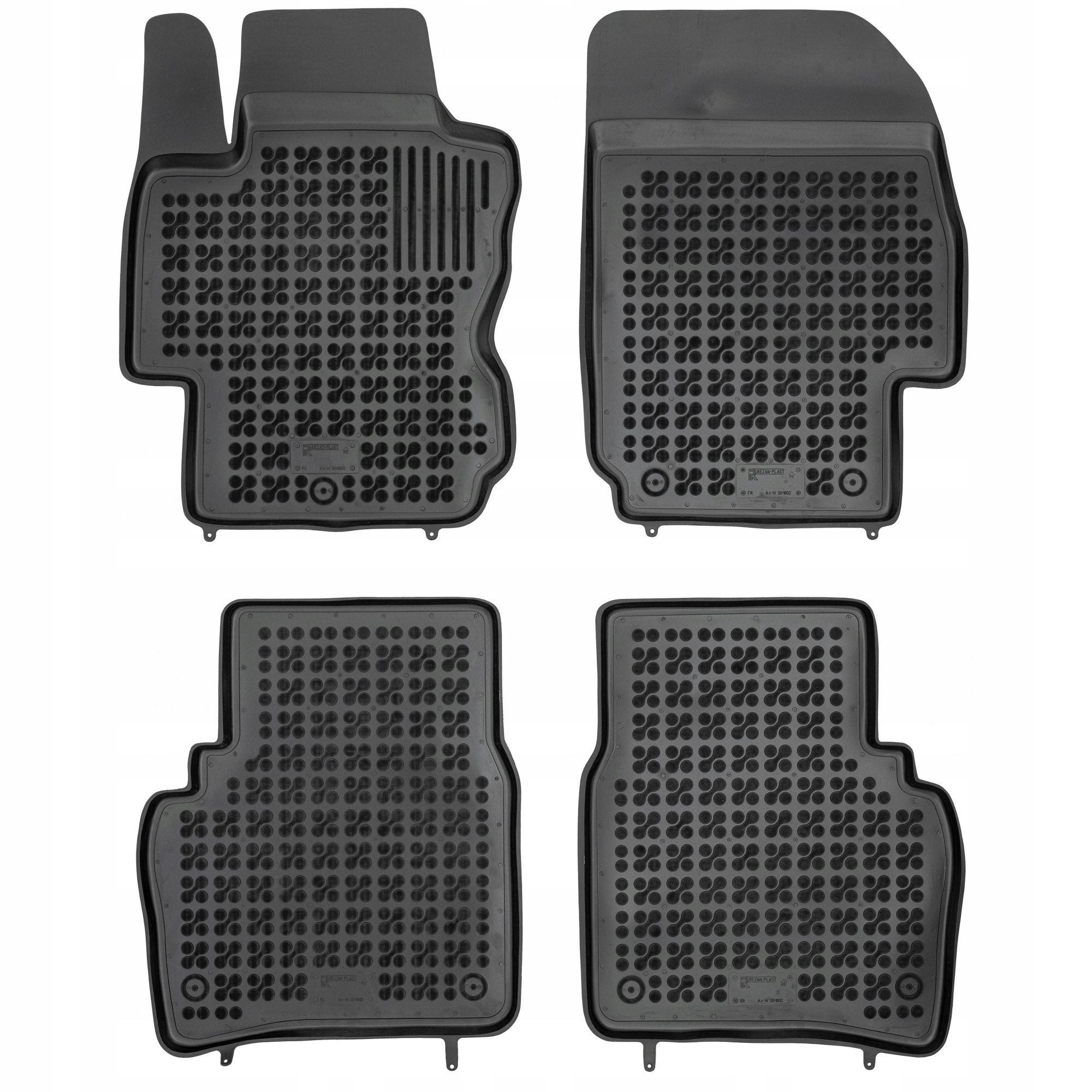 Gumové korýtkové koberce Nissan Note I 2006-2013