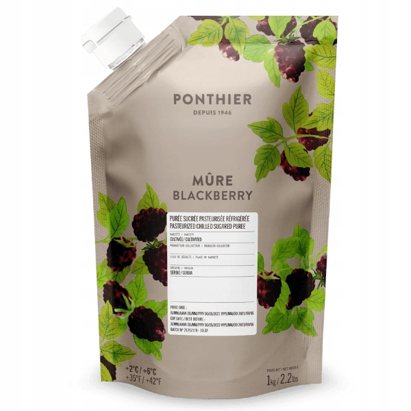 Levně Pyré ostružinová 1 kg Ponthier