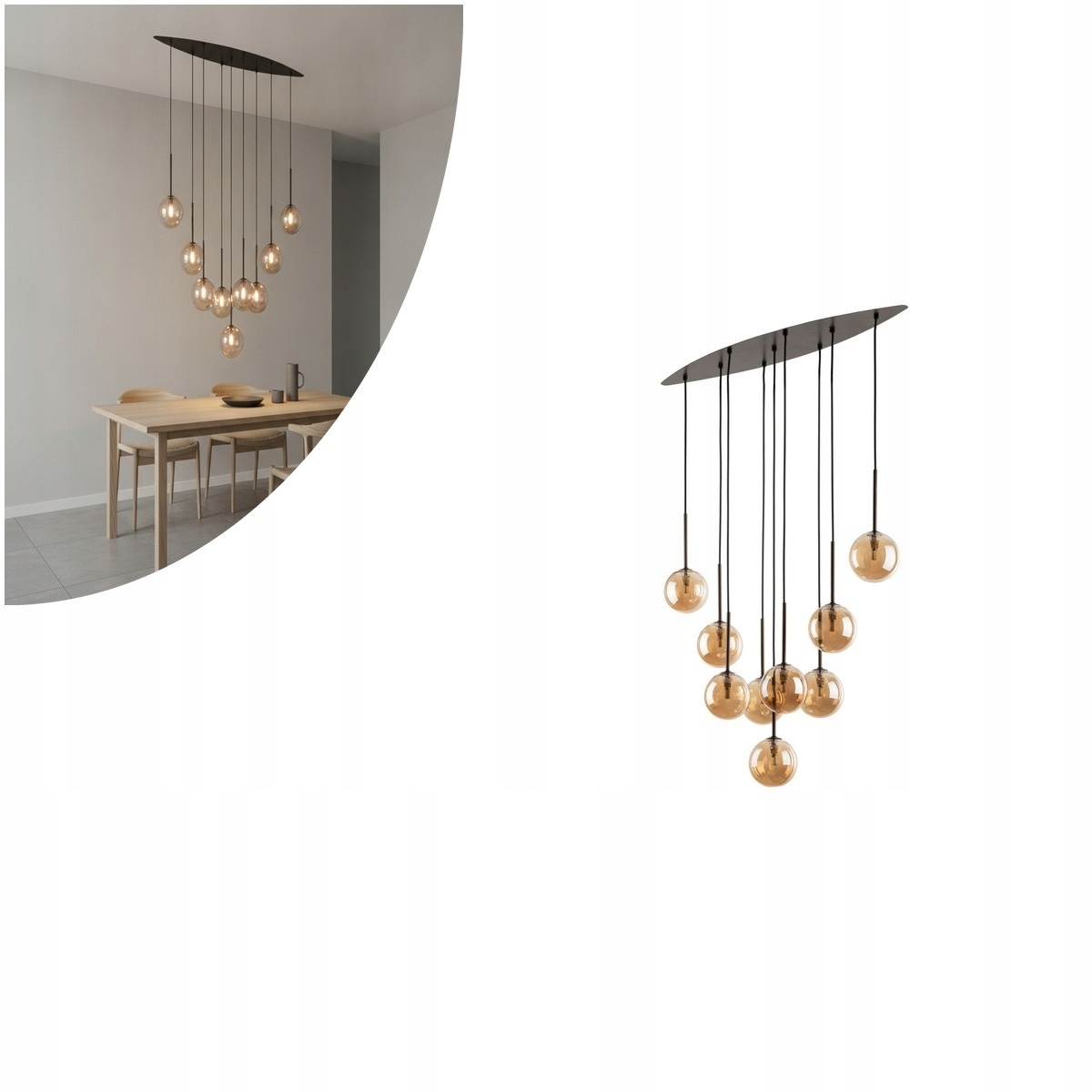 Závesná lampa Estera Brown 6149 Tk Lighting