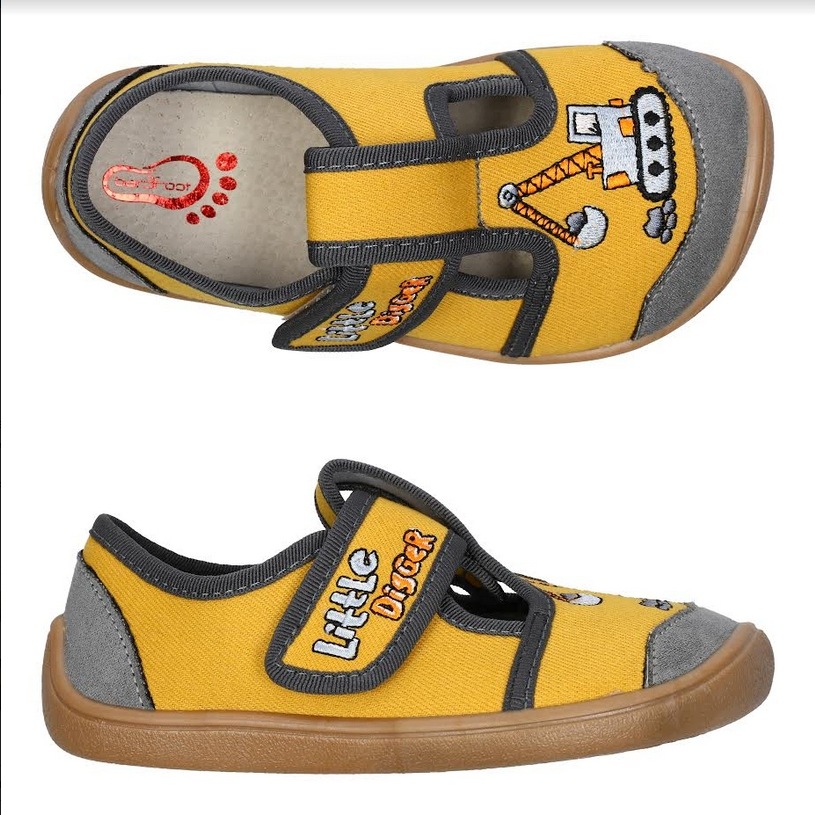 3F Bar3foot Kapcie Barefoot Elf Nevada 3BE3/4R Żółty Koprka 31