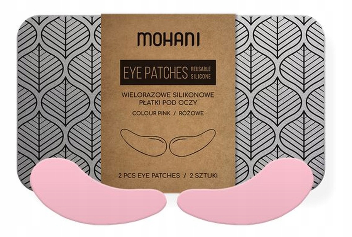 Mohani Opakovaně Použitelné silikonové vločky pod oči pink 2ks