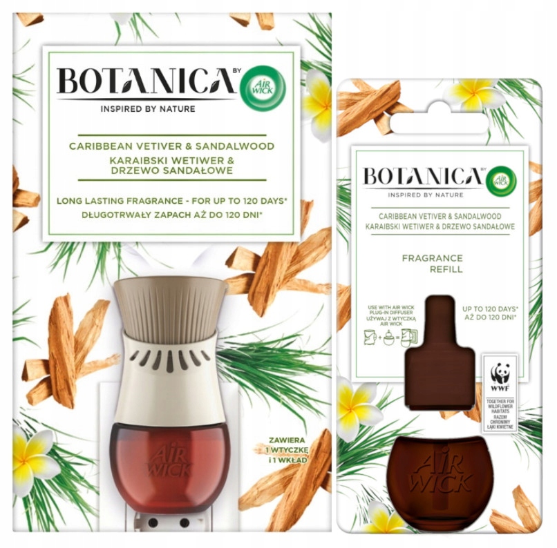 

Air Wick Botanica urządzenie Wetiwer 2 wkłady