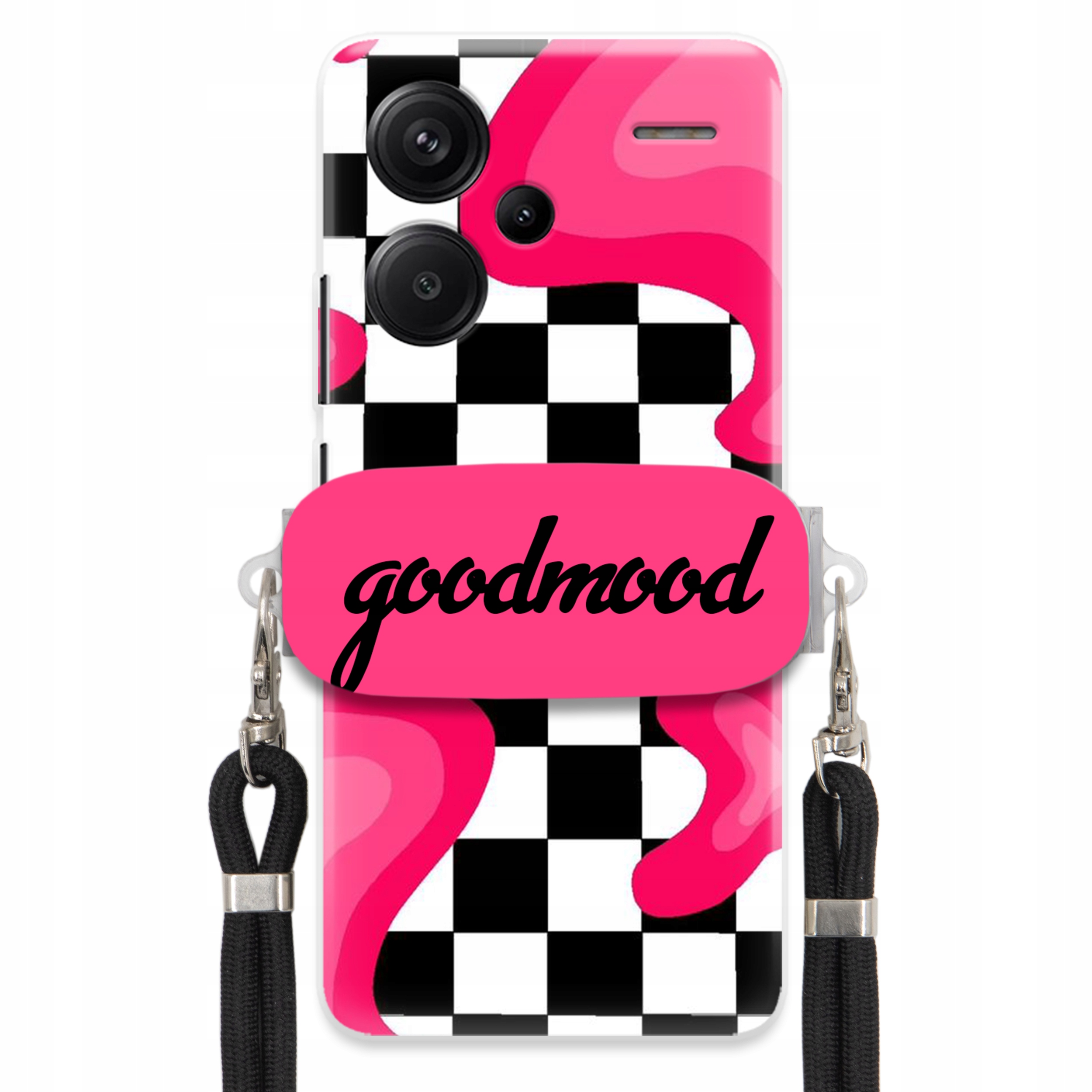 Pouzdro Pro Xiaomi Redmi Note 13 Pro Plus 5G Case Držák Vodítka Černý Splash