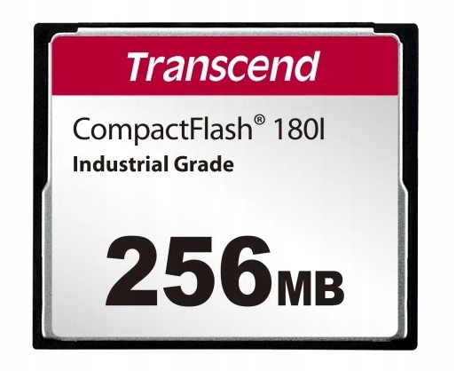 TRANSCEND 256MB CF Compact Flash CF180I przemysłowa SLC mode WD15 Wide Temp