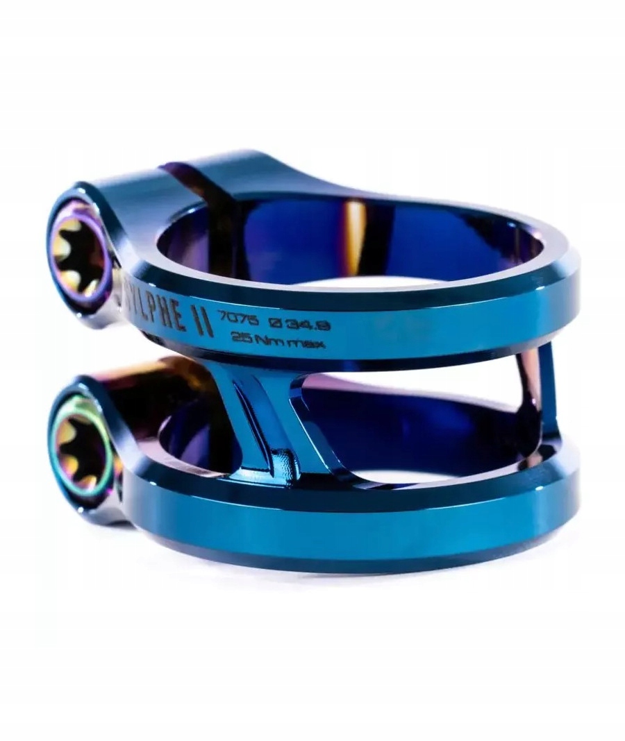 Zacisk Ethic Sylphe Double Clamp V2 34.9 Chrome Blue