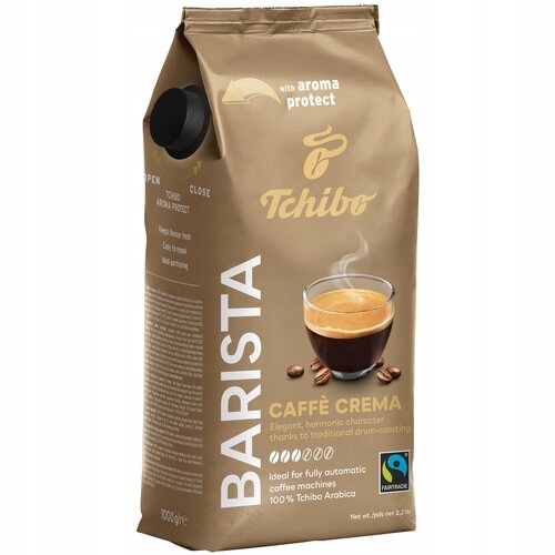 Levně Tchibo Barista Arabica Caffe Crema Káva Zrnková 1 kg
