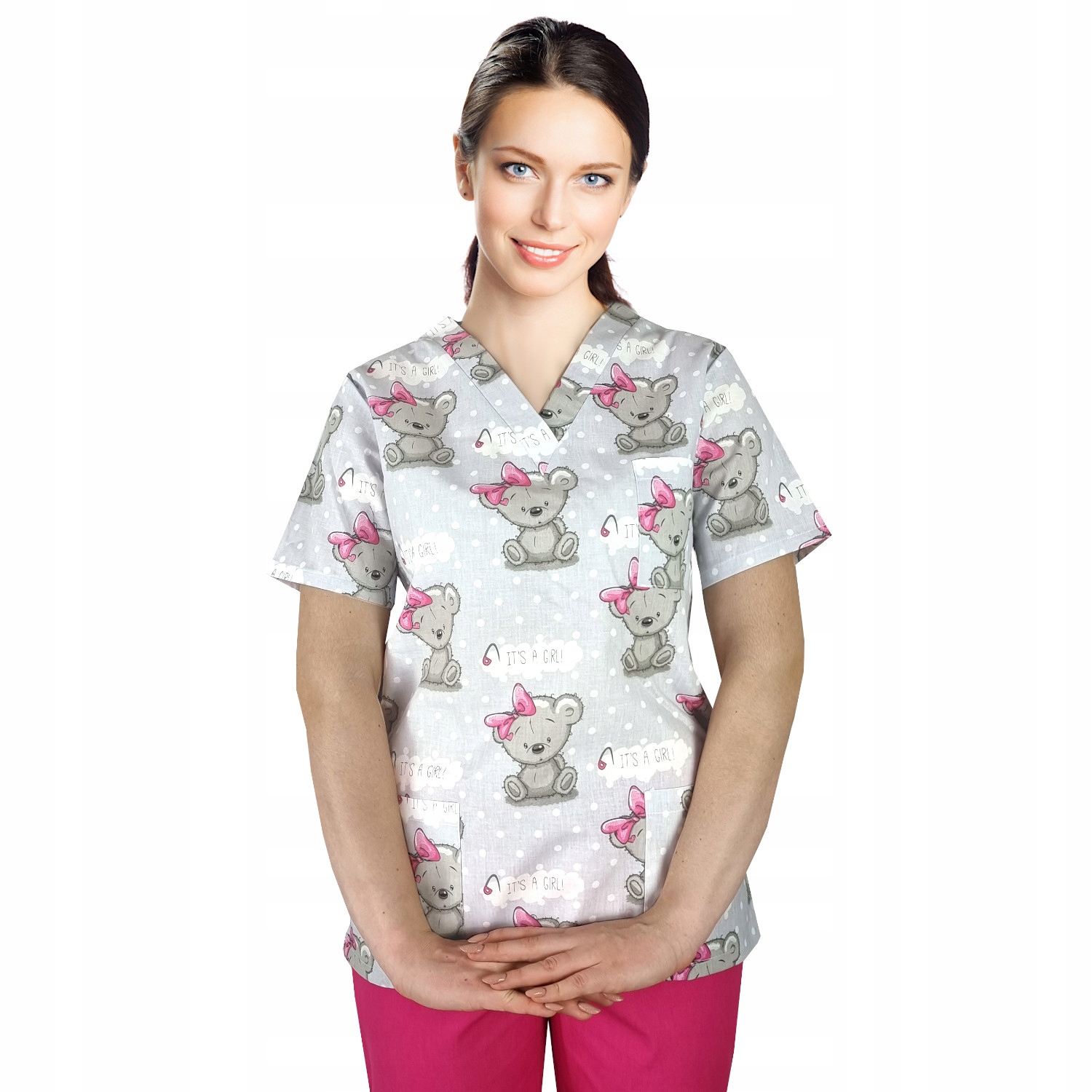 

Bluza medyczna damska fartuch kolorowy S