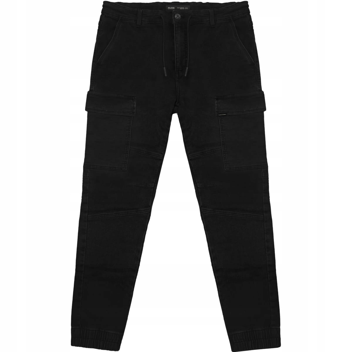 Velké džínové kalhoty Kapsáče Černé Double