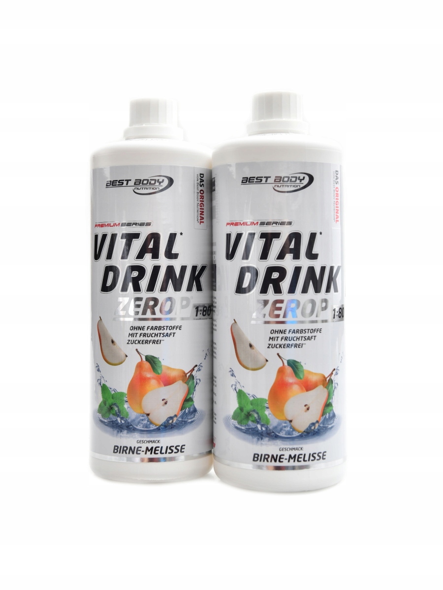 Vital drink Zerop 2 x 1000 ml hruška s mátou Duopack