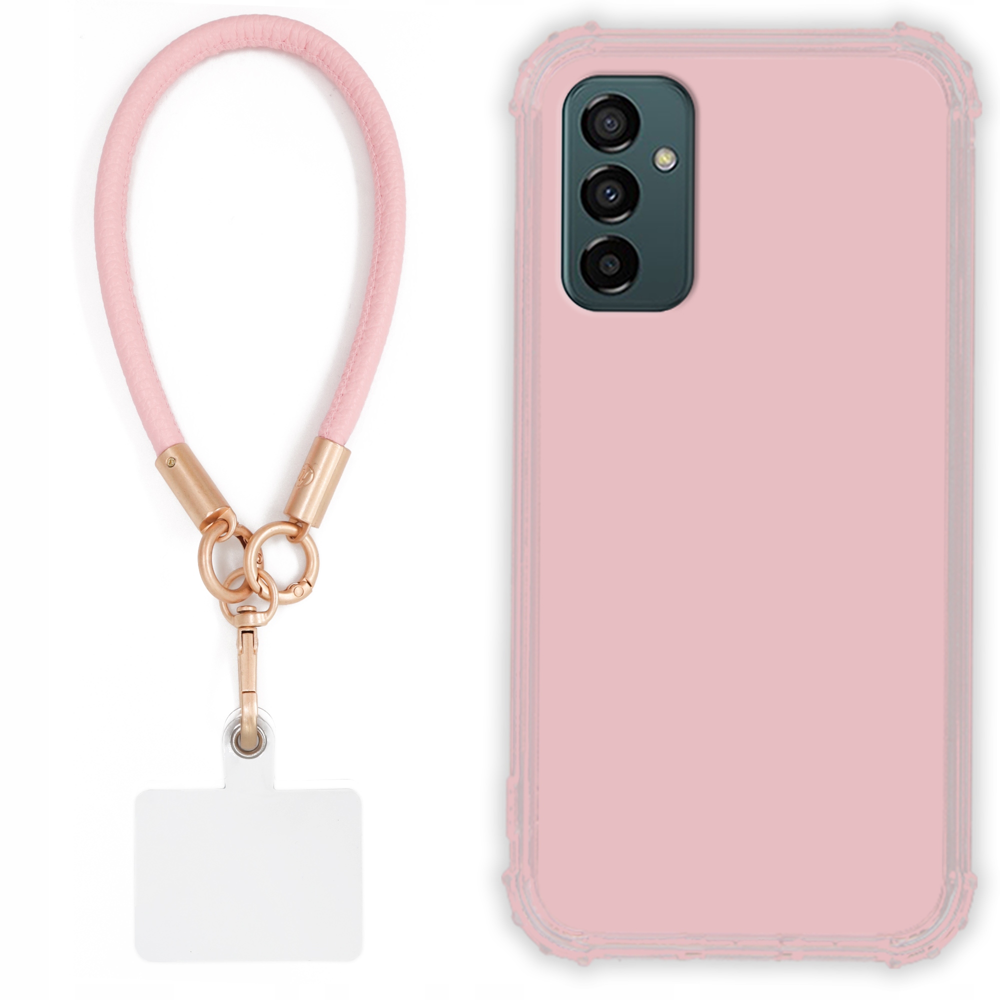 Pouzdro Pro Samsung A13 4G Case Antishock Pinky Růžové vodítko Odolné